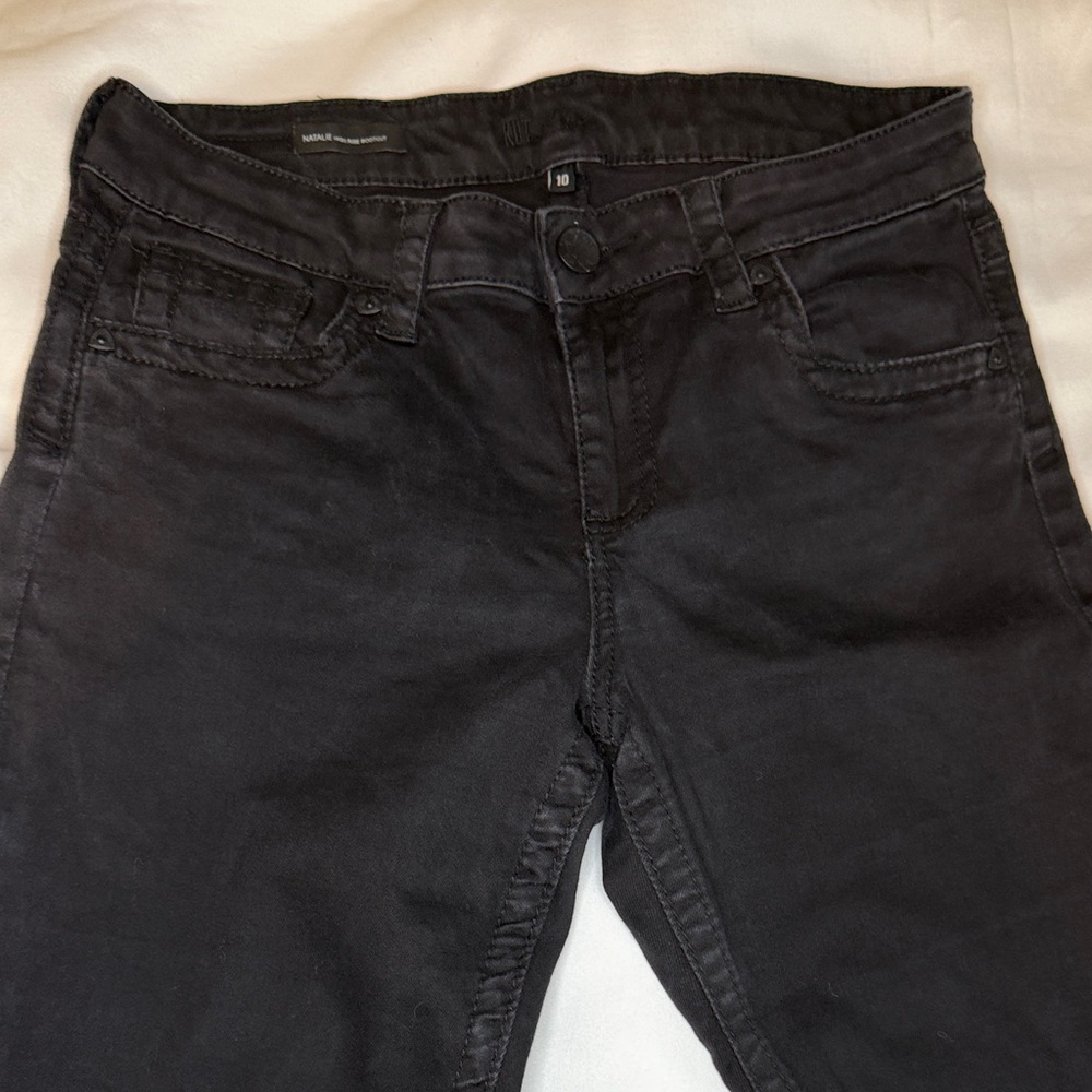Kut from the Kloth Black Bootcut Jeans with Flap Pocket - Picture 3 of 6